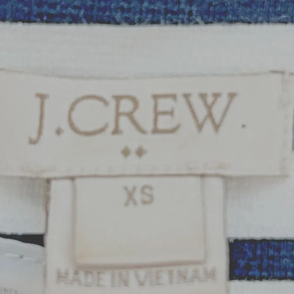 J Crew A-line XS Sleeveless American White Black‎ Striped Dress Pockets